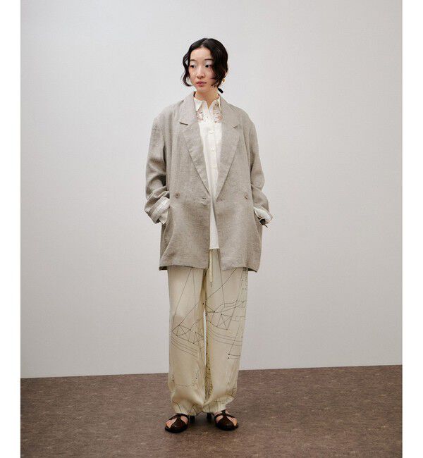 ADAM ET ROPE'「リネンジャケット」|テーラードジャケット|