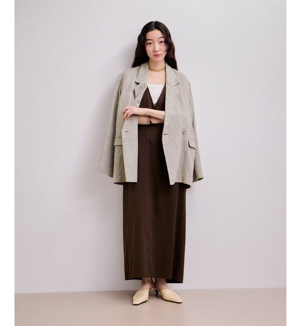 ADAM ET ROPE'「リネンジャケット」|テーラードジャケット|