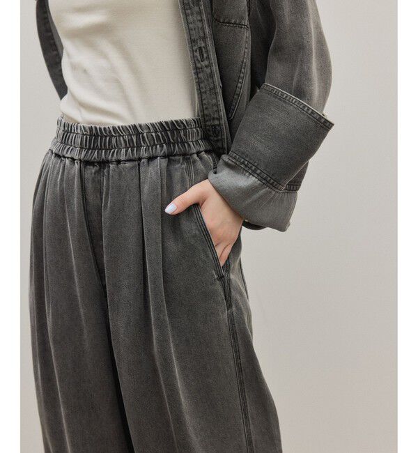 ADAM ET ROPE'「ライトデニムイージーパンツ」|デニム|