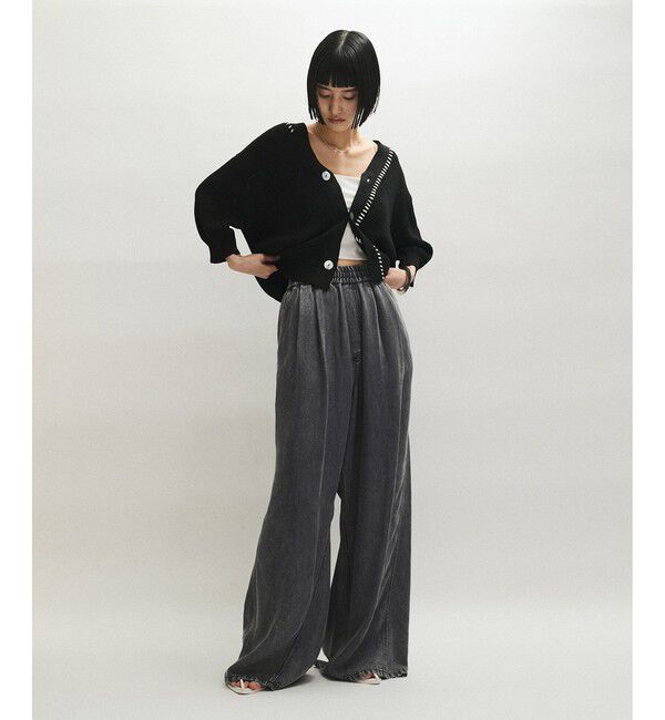 ADAM ET ROPE'「ライトデニムイージーパンツ」|デニム|