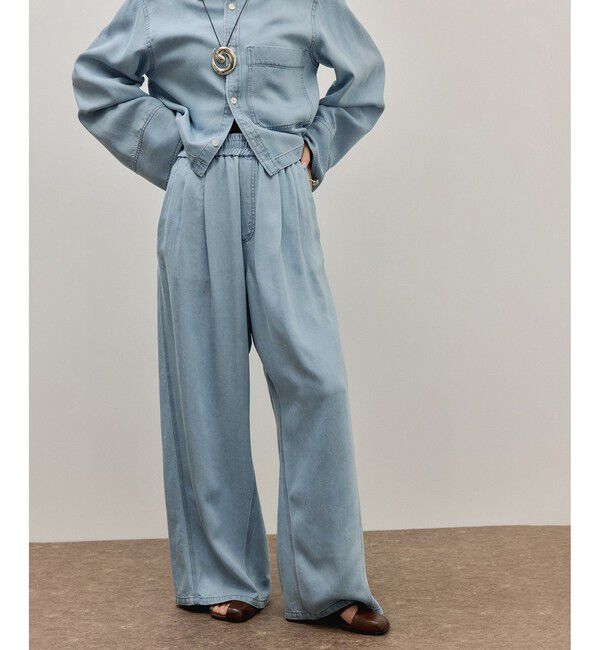 ADAM ET ROPE'「ライトデニムイージーパンツ」|デニム|