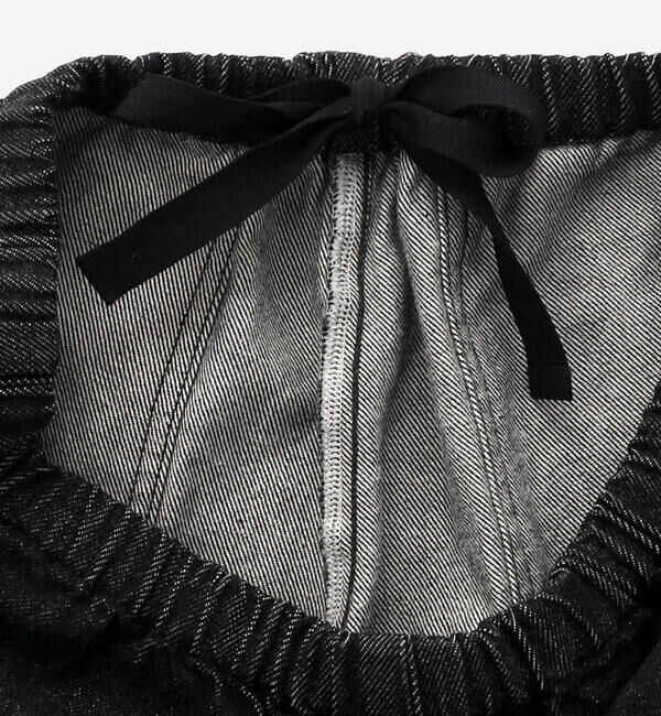 DANTON「DANTON | ブラックデニム イージーパンツ WOMEN」|デニム|