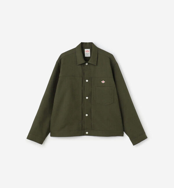 DANTON「DANTON | ガルゼ シャツブルゾン MEN」|テーラードジャケット|OLIVE