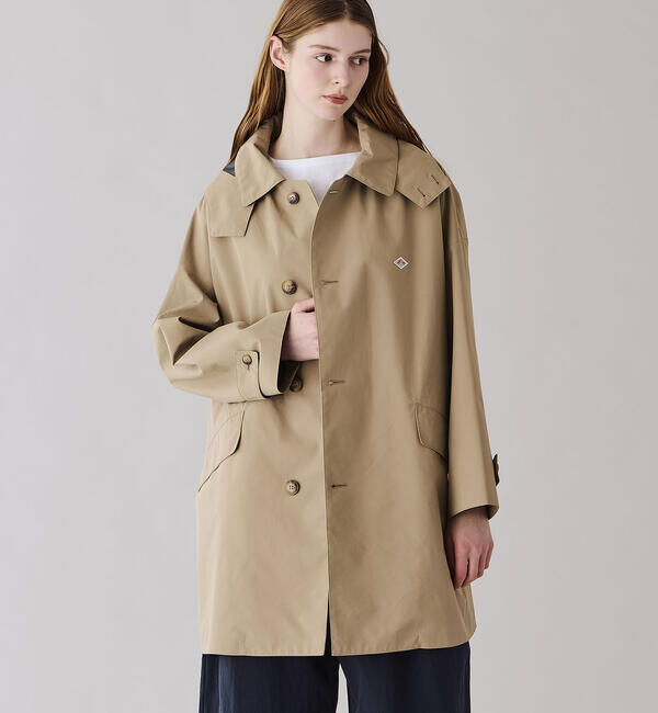DANTON「DANTON | 3レイヤークロス ショートバルマカーンコート WOMEN」|ダッフルコート|BEIGE
