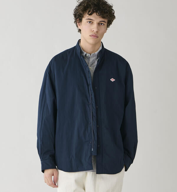 DANTON「DANTON | ポプリン 長袖シャツジャケット MEN」|ダウン|