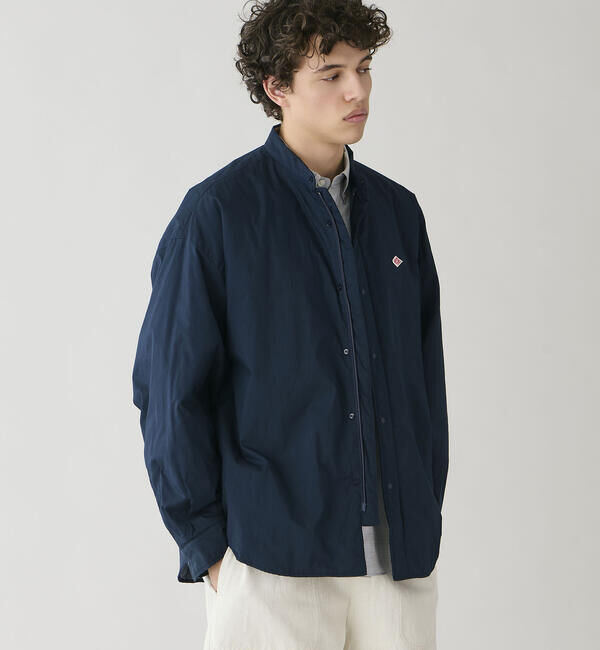 DANTON「DANTON | ポプリン 長袖シャツジャケット MEN」|ダウン|