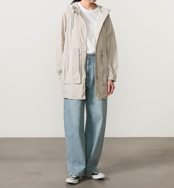 ORCIVAL「ORCIVAL | ナイロン ジップフードジャケット WOMEN」|テーラードジャケット|BEIGE