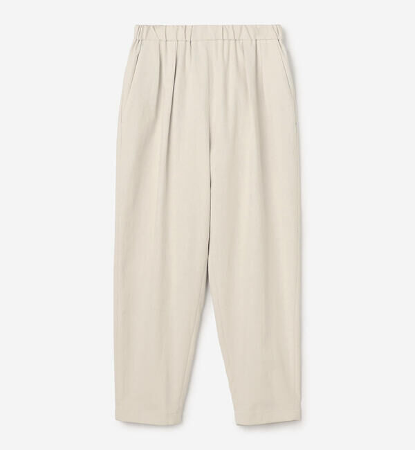 Morris & Sons「MORRIS & SONS | タックイージーパンツ WOMEN」|チノ|ECRU
