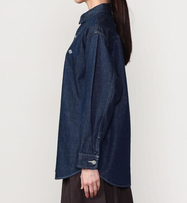 DANTON「DANTON | 11ozデニム ロングシャツジャケット WOMEN」|テーラードジャケット|