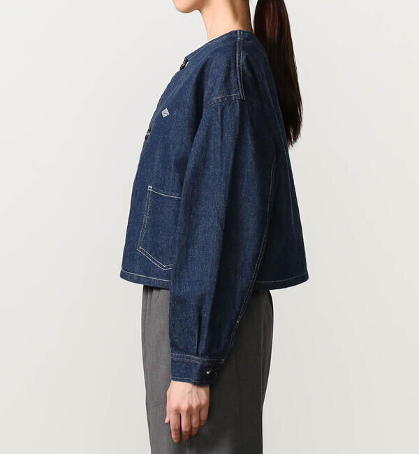 DANTON「DANTON | 11ozデニム ノーカラーショートジャケット WOMEN」|その他|