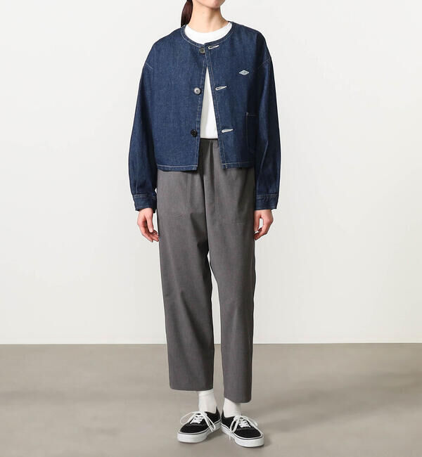 DANTON「DANTON | 11ozデニム ノーカラーショートジャケット WOMEN」|その他|