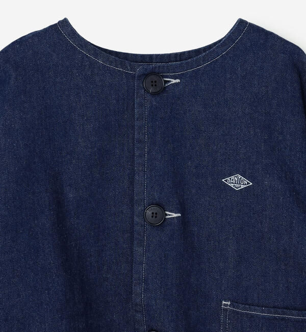 DANTON「DANTON | 11ozデニム ノーカラーショートジャケット WOMEN」|その他|