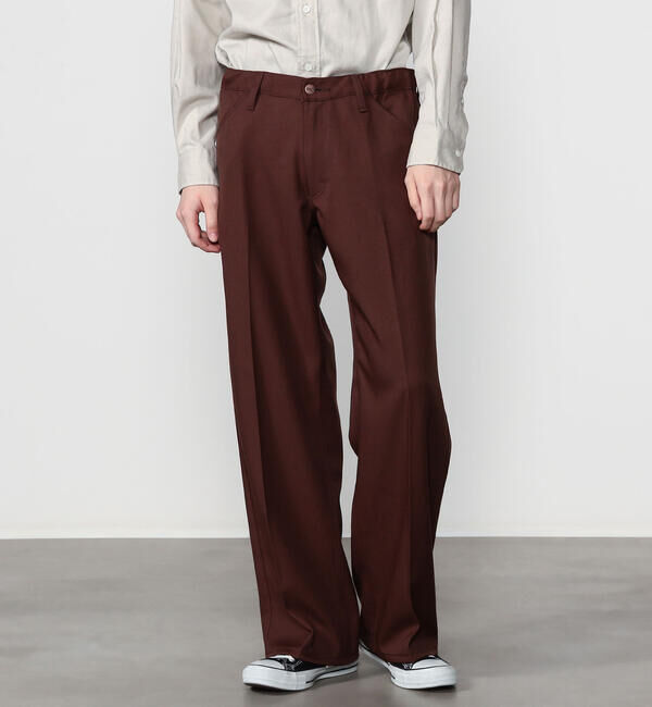  「Wrangler | 〈別注〉 WRANCHER ワイドスラックス BROWN MEN」|チノ|