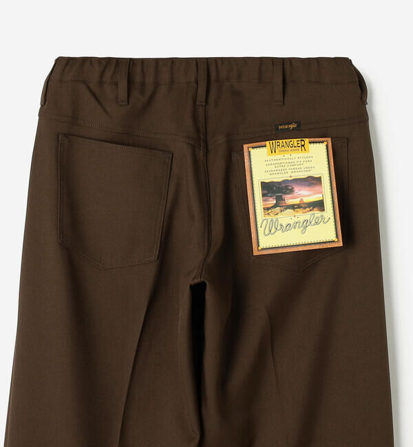  「Wrangler | 〈別注〉 WRANCHER ワイドスラックス BROWN MEN」|チノ|