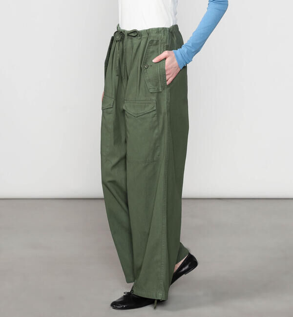  「TICCA | カーゴ ワイドイージーパンツ WOMEN」|チノ|