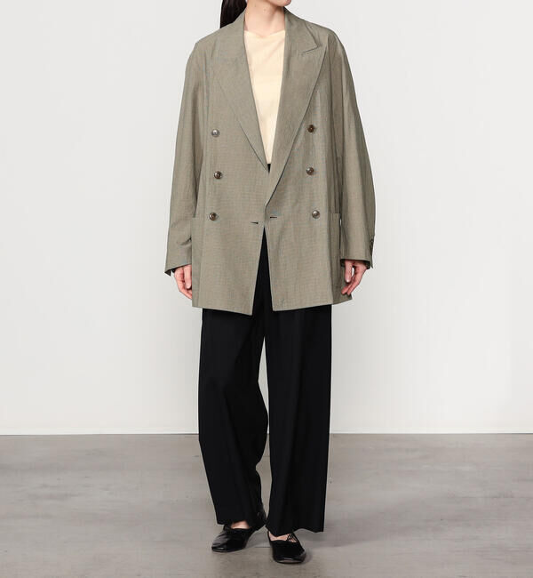  「CHEMISE D'ADAM | 〈別注〉コットン ダブルブレスト シャツジャケット WOMEN」|テーラードジャケット|