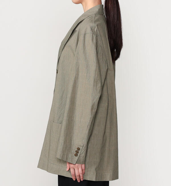  「CHEMISE D'ADAM | 〈別注〉コットン ダブルブレスト シャツジャケット WOMEN」|テーラードジャケット|