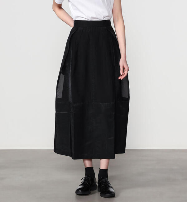  「eunoia | チューリップ コンビ ロングスカート WOMEN」|スカート|