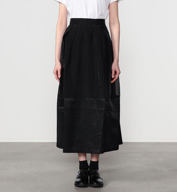  「eunoia | チューリップ コンビ ロングスカート WOMEN」|スカート|