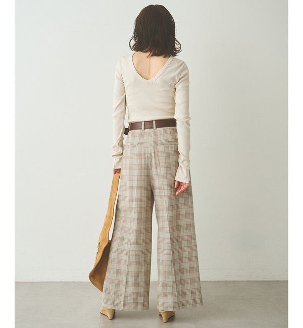  「Vバックシャンテレコカットソー」|Tシャツ・カットソー|