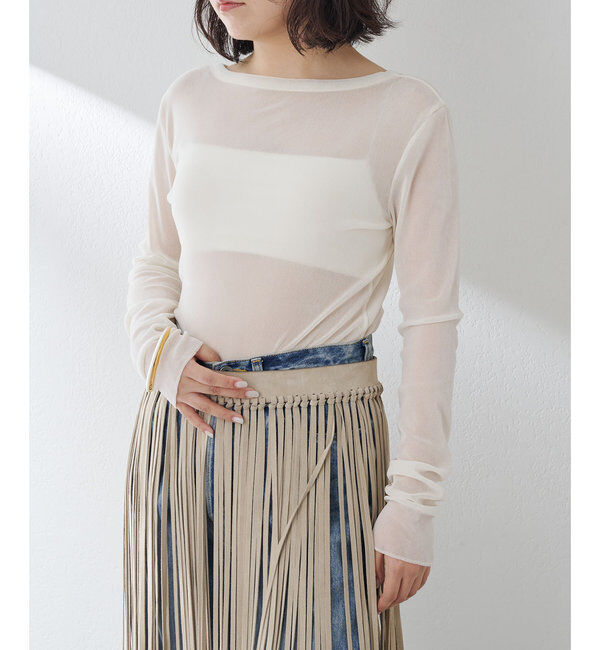  「フロッキーバックシャンカットソー」|Tシャツ・カットソー|