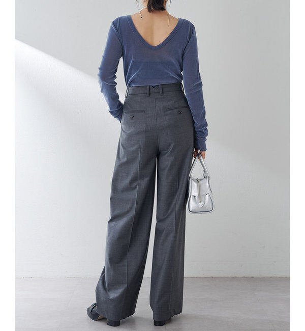  「フロッキーバックシャンカットソー」|Tシャツ・カットソー|