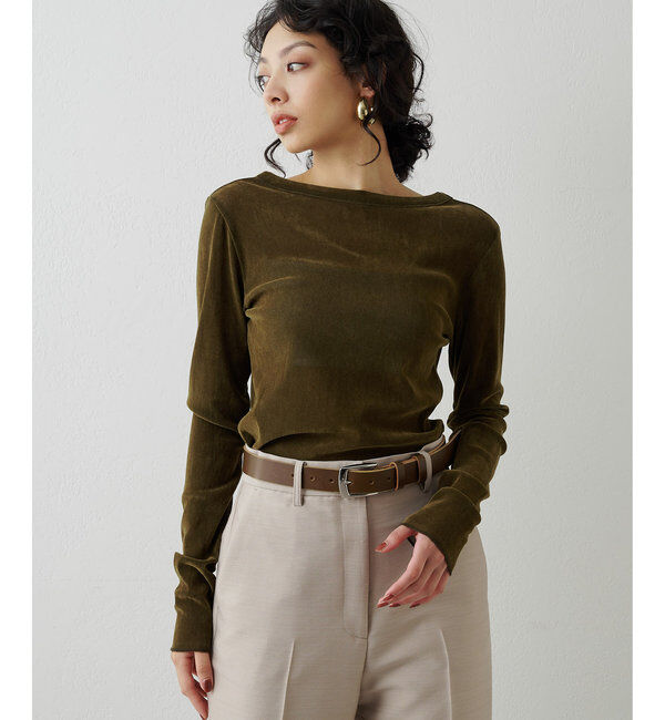  「フロッキーバックシャンカットソー」|Tシャツ・カットソー|