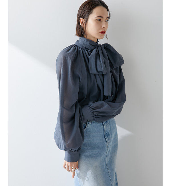  「ローンボウタイブラウス」|シャツ・ブラウス|