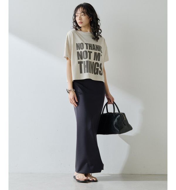  「ジャージーIラインロングスカート」|スカート|