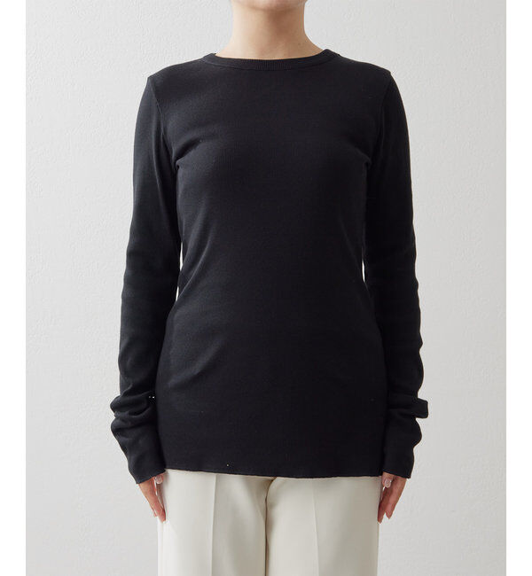  「コットンテレコクルーネックプルオーバー」|Tシャツ・カットソー|