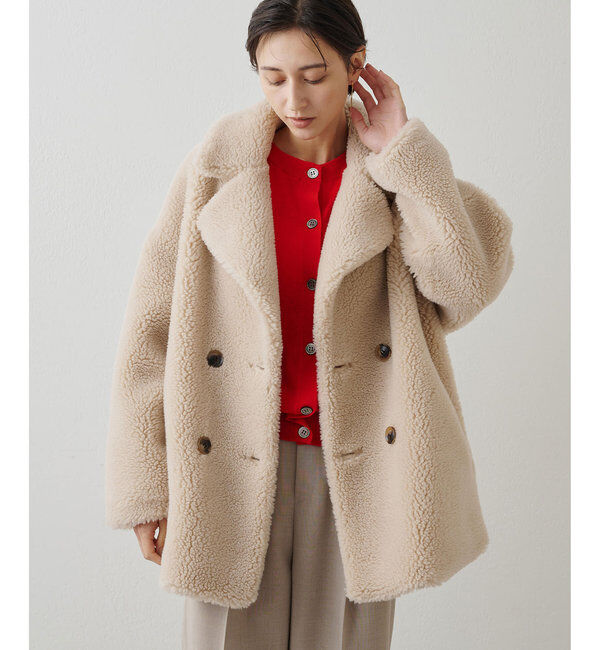 THE PAUSE「【THE PAUSE】ボアダブルコート」|その他|