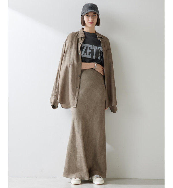  「ツイル顔料染めオーバーシャツ」|シャツ・ブラウス|