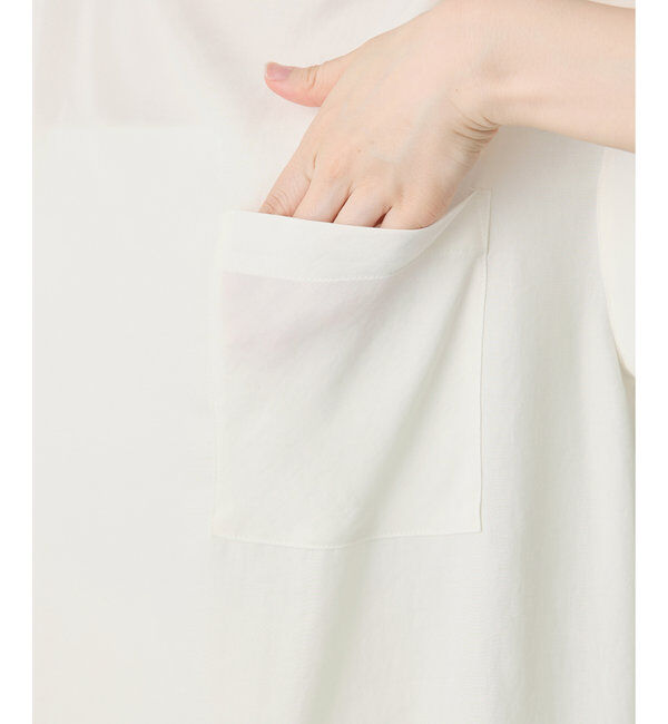  「サテンワッシャーノースリーブブラウス」|シャツ・ブラウス|