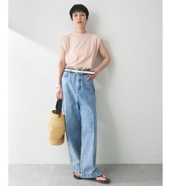  「センタープレスデニムパンツ」|デニム|