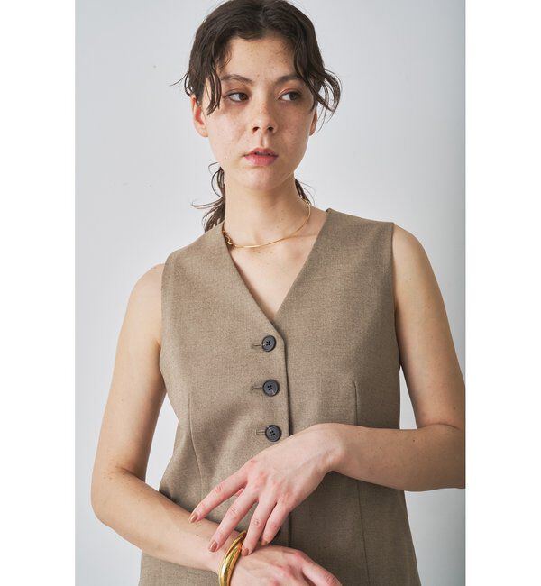  「ノーカラーベスト」|ベスト・ジレ|