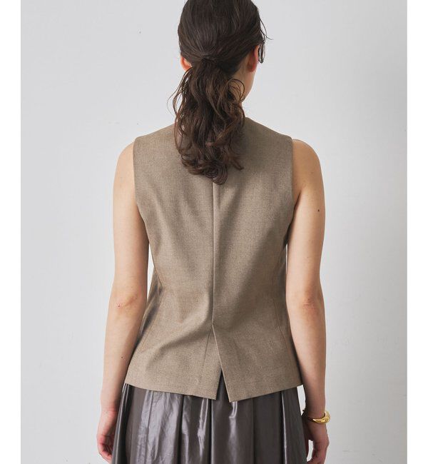  「ノーカラーベスト」|ベスト・ジレ|