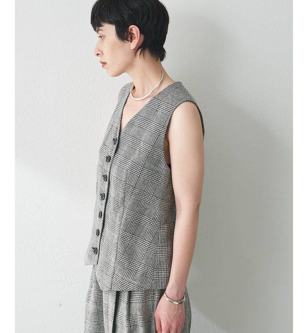  「ノーカラーベスト」|ベスト・ジレ|