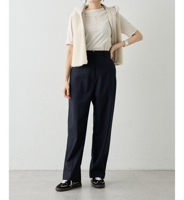  「平織りセンタープレスパンツ」|チノ|