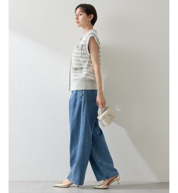  「ラップデニムパンツ」|デニム|