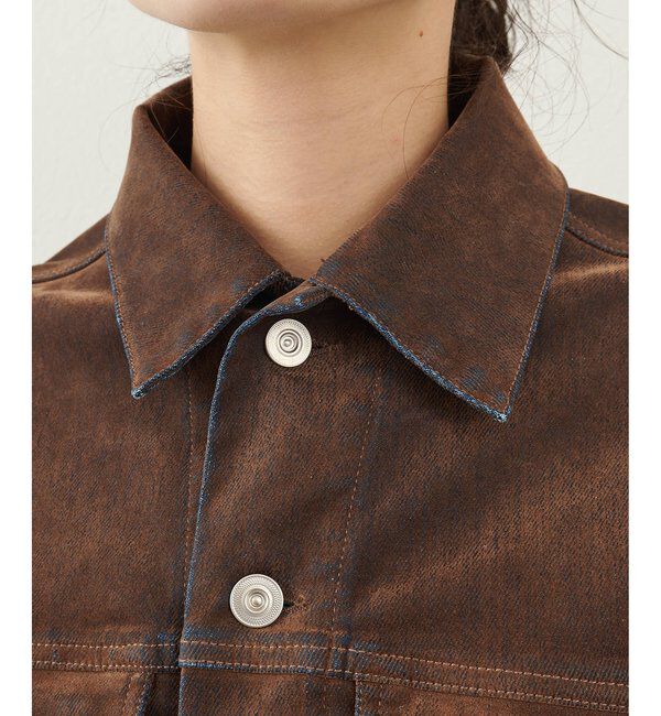  「デニムフロッキーGジャン」|デニムジャケット|