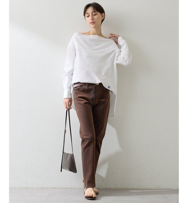  「デニムフロッキースキニーパンツ」|チノ|