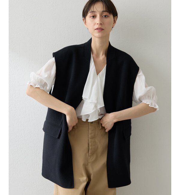  「リバージレ」|ベスト・ジレ|ブラック