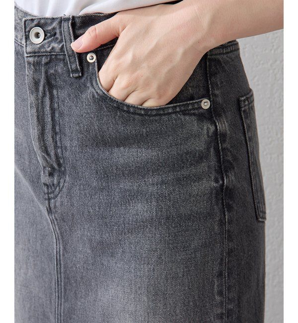  「デニムスリットスカート」|スカート|