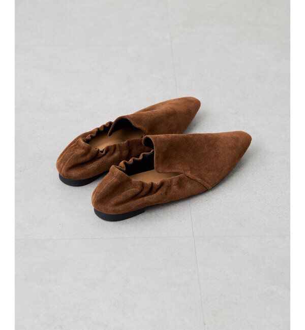  「【THE PAUSE】ギャザーフラットシューズ」|その他|