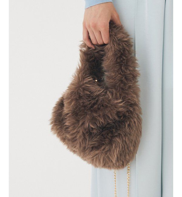 THE PAUSE「【THE PAUSE】フェイクファーミニBAG」|トートバッグ|