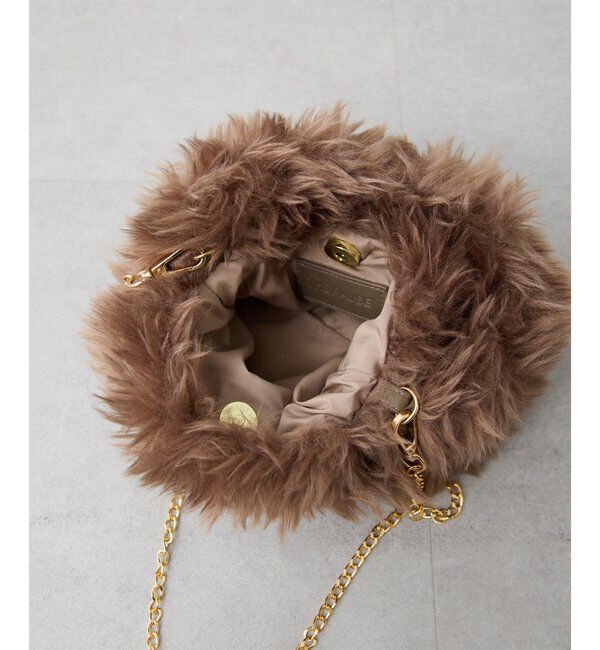 THE PAUSE「【THE PAUSE】フェイクファーミニBAG」|トートバッグ|