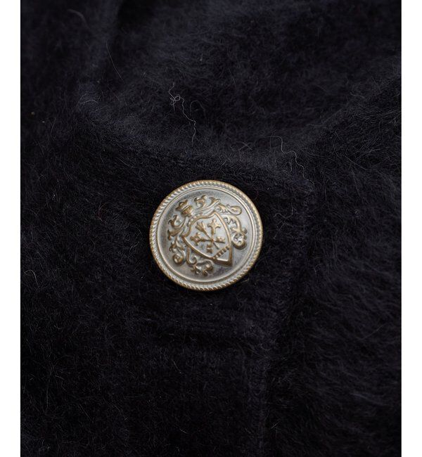  「ファーボタンジャケット」|ニット・セーター|