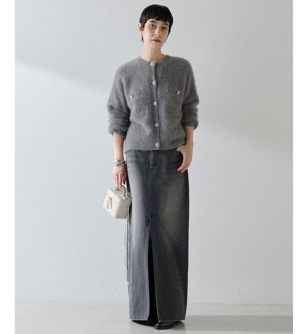  「ファーボタンジャケット」|ニット・セーター|