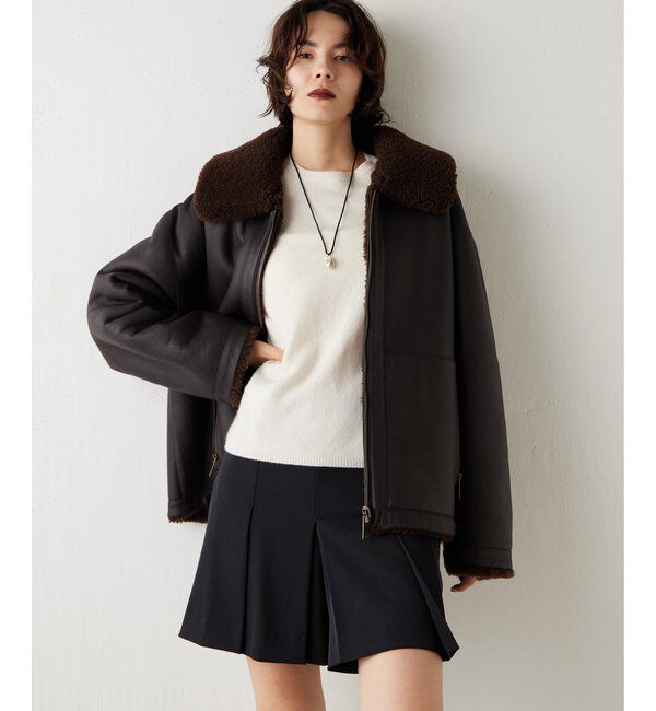 GEMINI「【GEMINI】ムートンブルゾンコート」|ブルゾン・スタジャン|