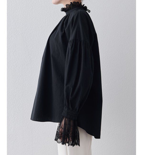  「レースギャザーブラウス」|シャツ・ブラウス|